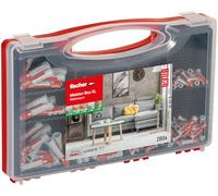fischer Meister-Box Lot de 280 chevilles XL pour habitation, 5 à 10 mm de diamètre, pour bricoleurs et professionnels, utilisation universelle - Idéal pour les surfaces inconnues en intérieur et en