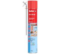 fischer Mousse de montage rapide PU S 750 pour le remplissage, l'isolation et l'isolation, mousse polyuréthane avec adaptateur pour une utilisation immédiate, 750 ml