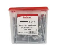 Fischer - Patte a vis metal PV 6 x 70 boite de 100 18861