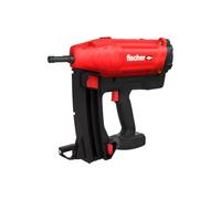 FISCHER, Pistolet à clous, cloueuse électrique à gaz FGC 100 pour fixation de tôle, profilés, plâtre et acier, avec deux batteries de 7,2 V et 3 Ah à 2 coups par seconde