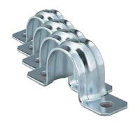 fischer - Pontet demi-lune BSMD 16 pour la fixation de câbles et tuyaux/Boite de 50 (Lot de 4)