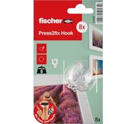 fischer Press2Fix Lot de 8 crochets de suspension pour plaques de plâtre, poids max 8 kg