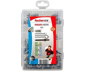 fischer - Profi-Box chevilles autoperceuses en nylon pour carton plâtre GK - 101 pièces