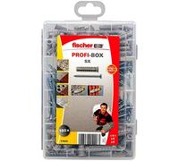 fischer - Profi-Box de 80 chevilles à expansion et multi-matériaux SX avec 80 vis / 50 SX 6x30, 30 SX 8x40, 50 vis 4,5x40, 30 vis 5x60
