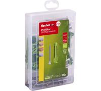 fischer ProfiBox - SX Plus Green S Assortiment de chevilles et de vis O 4.5/5/6/8 mm x 30/40/55 (567898)