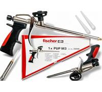 Fischer PUP M3 Pistolet à mousse en métal professionnel en métal pour mousse de pistolet 1K, poignée ergonomique, dosage précis, outil professionnel durable pour mousse, isolation et étanchéité