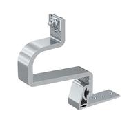 Fischer RH 52-67 V AL 10 crochets en aluminium pour toits de tuiles, 2 réglages, greffage vertical, pour profils de panneaux solaires photovoltaïques, 571743