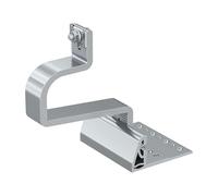 Fischer RH 52-67 VB AL 10 crochets en aluminium pour toits de tuiles, 3 réglages, greffage vertical, pour profils de panneaux solaires photovoltaïques, 571748