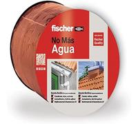 fischer - Ruban en caoutchouc butyle imperméable auto-adhésif 10 x 10 cm pour toiture, réparer les gouttières, tôles, canalisations, canalisations, canalisations, canalisations, couleur