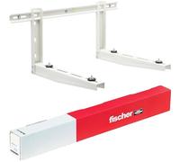 Fischer Supports pour climatisation, unité extérieure KLIMA STRONG, longueur du bras 560 mm, étagères en acier galvanisé greffage rapide, comprend système de fixation Fischer SX et pieds antivibrants