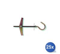 Fischer Tassello A Farfalla 25x 14 Mm Vite M 4x70 Grigio