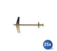 Fischer Tassello A Farfalla 25x Grigio Con Dado Zigrinato Foro M