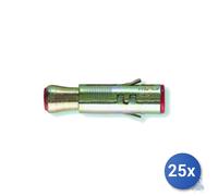 Fischer Tassello Ancorante En Acier Grigio 10 Mm 16x80 (Solo Guscio) 25x