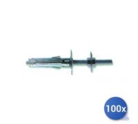 Fischer Tassello Vite Doppia En Acier Grigio 9,5 Mm 100x E-100 M6x20
