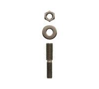 FISCHER Thermax 553834 Lot de 10 goupilles de réduction de filetage en acier inoxydable M12/M10 Argenté