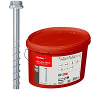 fischer UltraCut FBS II 10 x 70 15/5 avec rondelle et embout hexagonal, seau pratique de 160 vis à béton pour l'intérieur, pour une fixation sûre dans le béton et la maçonnerie, gvz