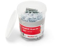 Fischer Chevilles nylon UV 10 S 10×50 mm seau 50 chevilles/vis pour briques pleines/perforées
