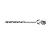 fischer - Vis à bois ClassicFast II 4,0x70 à tête fraisée, empreinte Torx TX, zingué blanc, filetage partiel/Boite de 200