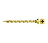 fischer Vis aggloméré tête fraisée jaune galvanisé filetage complet Phillips PZ 4,0 x 35