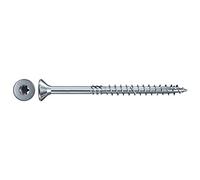 fischer - Vis de charpente Power-Fast 8,0x340, tête fraisée, empreinte TX, zingué blanc, filetage partiel/Boite de 50