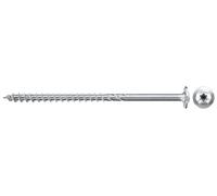 fischer - Vis de charpente PowerFast FPF II WT25P 5,0x100 revêtement zingué, Filetage partiel, tête Disque avec Empreinte Torx T25 / Boîte de 100