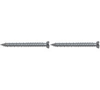 fischer - Vis de fixation pour cadres de fenêtres PVC ou aluminium FFS 7,5x82 avec tête plate à empreinte TX30 / Boite de 100 (Lot de 2)