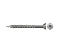 Fischer Vis de terrasse 5 x 60 mm A2 inox tête fraisée TX filetage partiel Boîte 150 grise