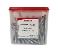 Fischer Pattes à vis taraudage 7x150 longueur 80 mm boîte 100 pièces