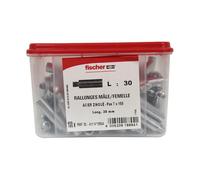 Fischer Rallonge mâle/femelle RMF - taraudage 7 x 150 mm - longueur 30 mm - 100 pièces