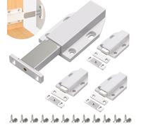 FISH DRAGATE 4 pcs aimant porte placard,push to open serrure de porte,amortisseur porte placard avec vis,fermeture placard,ferme porte,poussoir porte placard,convient aux bibliothèques
