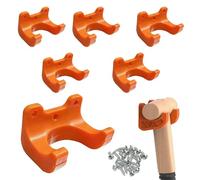 FISH DRAGATE 6 pcs crochets de rangement,crochet mural garage avec vis,porte outils de jardin mural,multifonction range support,accroche outil pour échelle, tuyau
