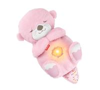 Fisher-Price – Peluche veilleuse Ma Loutre Câlins Bonne Nuit JLJ33 musicale, respiration, rose