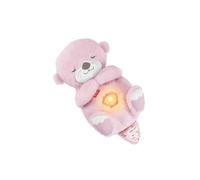 Fisher-Price - Ma Loutre Câlins Bonne Nuit, veilleuse Musicale en Peluche Rose avec mécanisme de Respiration et lumières, pour bébés dès la Naissance, JLJ33