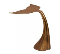 FISHTAIL - Table d'appoint aluminium aspect laiton H59