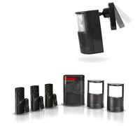 FISHTEC Alarme Top Security sans fil - Système de protection complet avec 5 points de surveillance et sirène puissante de 110 dB