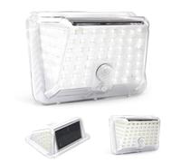 Fishtec - Applique Murale Solaire Solarlight 90 LEDs - Éclairage Extérieur 7000K 30 m² - Polycarbonate Ultra-Résistant - Recharge Automatique - Étanche, Autonome et Écologique - Jardin,