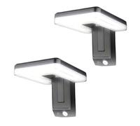 Appliques solaires pliables lot de 2 FISHTEC Éclairage mural 32 LED blanc froid détecteur mouvement extérieur jardin