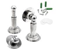 FISHTEC Bloque Porte Magnétique - Lot de 2 Bloques Sol et Mur Longueur Ajustable - Aimantée En Acier Inoxydable Fixations Fournies.