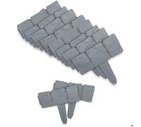 FISHTEC - Bordure de jardin imitation pierre - Lot de 10 Bordures modulables 25x23 cm - Longueur totale 2,5 m - Résistant aux...