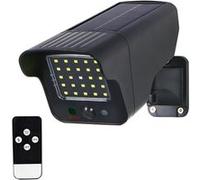 FISHTEC Caméra Factice 250 Lumens Projecteur Solaire 3 Modes Noir G