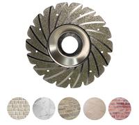 FISHTEC Disque Diamanté 115mm - Pour Meuleuse d'Angle - Ultra Résistant avec Poudre de Diamant - Coupe Précise pour Brique, Pierre, Granit, Céramique, Faïence et Plastique - Outil Polyvalent