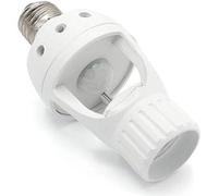 FISHTEC Douille Détecteur de Mouvement E27 automatique | Allumage automatique 360, capteur sensibilité réglable, temporisation de 15 à 120s, pour ampoule 60W max