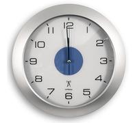 FISHTEC Horloge Murale Lumineuse et Radio Pilotée RCC | Réglage de l'heure automatique, capteur d'obscurité, cadran 30 cm, éclairage diodes bleues, pour salon cuisine et chambre