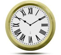 Horloge murale radiopilotée ø 25 cm - style rétro silencieux