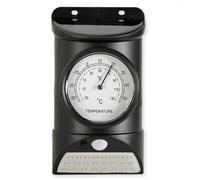 Lampe led solaire noire 28 led, détecteur mouvement, thermomètre