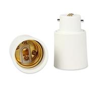 Lot de 2 adaptateurs douille B22 vers E27 FISHTEC, blanc, 100W