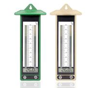 Thermomètres extérieurs digitaux - lot de 2 - affichage double - design nature