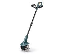 FISHTEC - Motobineuse électrique sans Fil 18V - Légère 3,9 kg Manche réglable 7 Positions - 4 Fraises 24 Lames 20 cm x 8 cm Batterie Lithium et Chargeur Inclus - Entretien Potager Jardin Serre