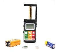 FISHTEC Testeur de piles universel Easy Reading - Vérificateur de batterie LCD pour AA AAA 9V et piles bouton - Format compact et portable pour la maison ou bricolage