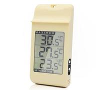 FISHTEC - Thermomètre Digital Extérieur - Grand Écran LCD 60x80 Mm Température Min Max Plage -50 À +70 °C Affichage °C °F Fixation Murale Ou Arbre ABS Dimensions 16x7,7x3 Cm